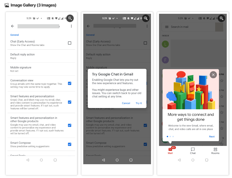 Gmailアプリ設定方法