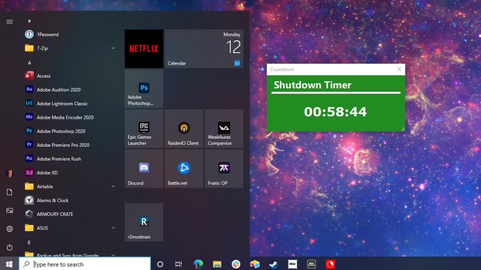 Windows 10を指定した時間にシャットダウンさせる方法2つ