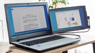 マルチタスクが快適に｜ノートPCに合体させるモバイル液晶画面