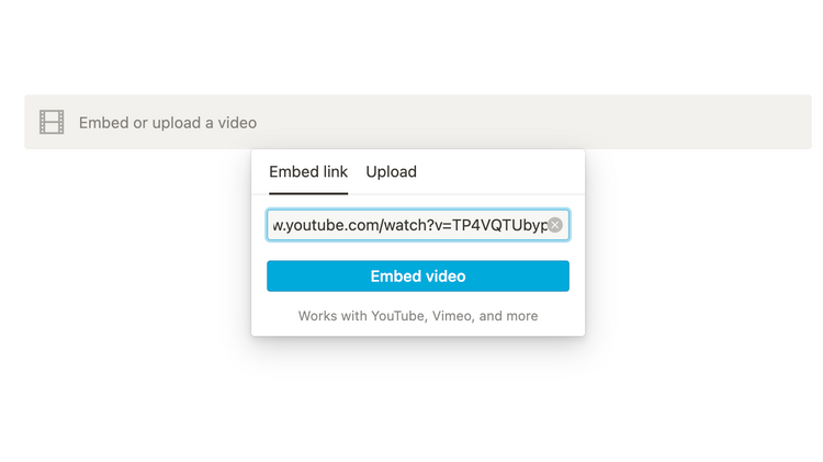 Embedoruploadavideo