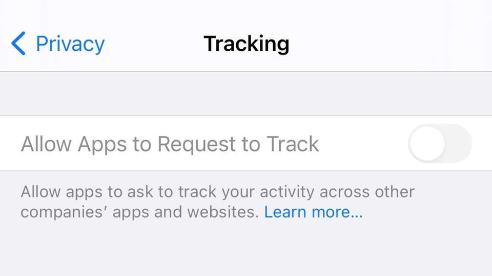 iOS 14.5で「アプリのトラッキングの透明性」が無効になっている場合の対処法