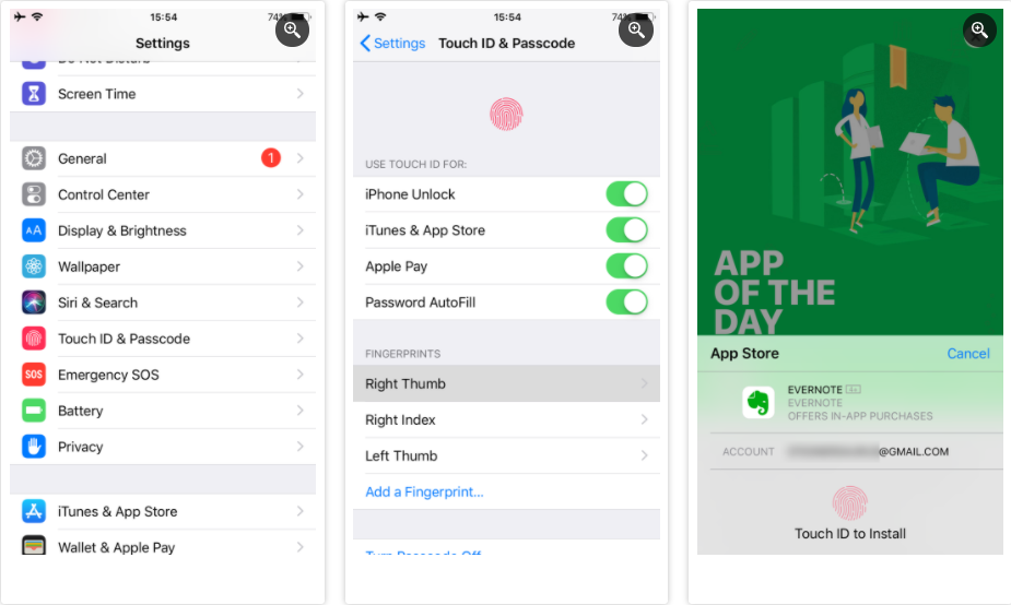 App Storeの設定画面