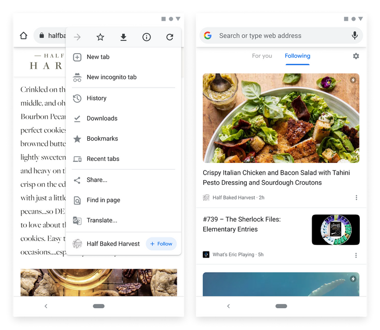 Chromeのフォローボタン