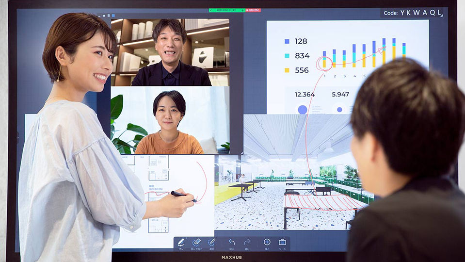「会議」の概念が変わる、次世代コミュニケーションツール「MAXHUB」