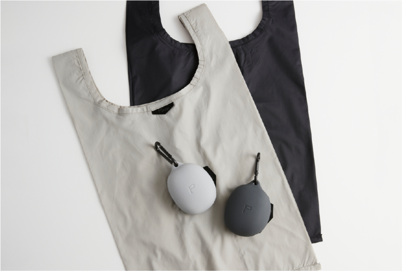 片付け苦手さんも安心! 押し込むだけの収納が便利なエコバッグ「Pebble」の先行販売が終了間近