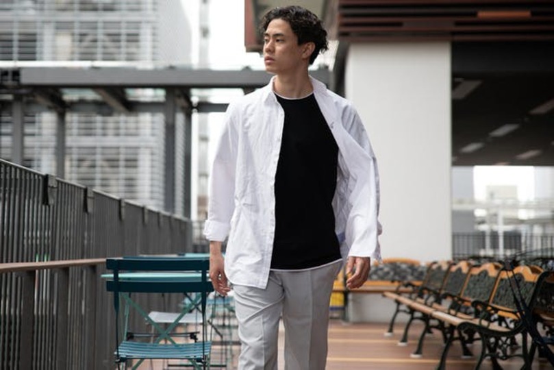 接触冷感で体感マイナス3℃! オンオフ使えるクールニットTシャツ