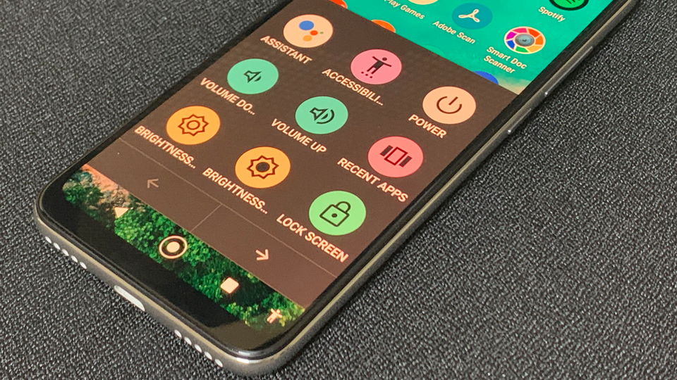 Androidのユーザー補助機能メニュー