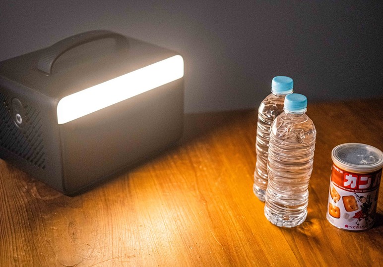 本体背面のLEDライト