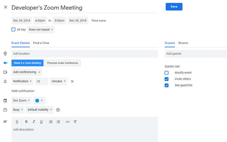 ZoomScheduler