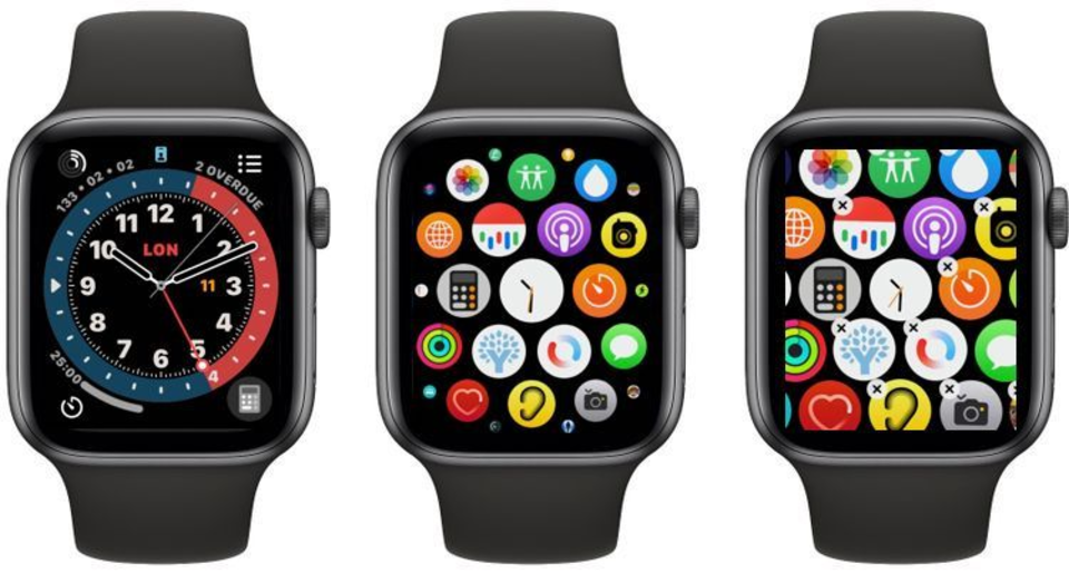 AppleWatchのアプリ並べ替え