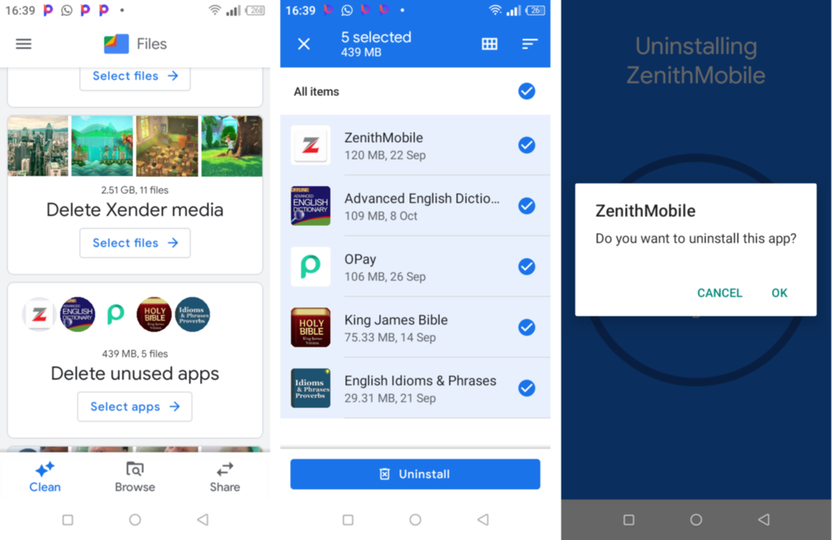 Files by Googleの画面