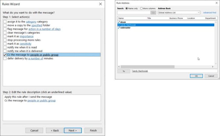 OutlookCCTheMessageEmailAddress-Windows