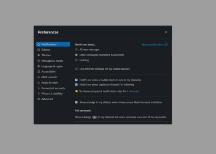 Slackの環境設定