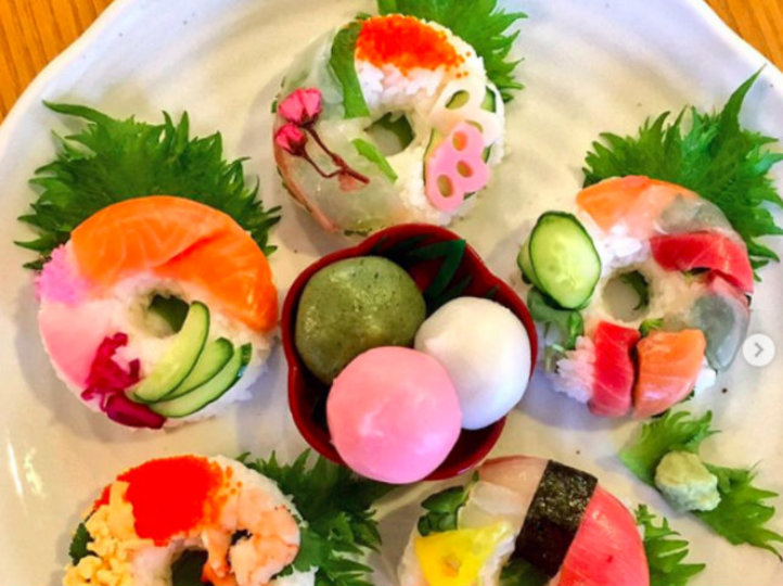 モザイク寿司に負けず劣らず 華やかで可憐な寿司ドーナツ Mylohas