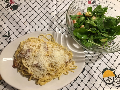 アメリカ経由のカルボナーラを作る こぐれひでこの ごはん日記 Mylohas