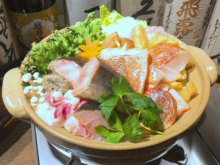骨取り干物(しまほっけ・赤魚)絶品だしちゃんこ鍋