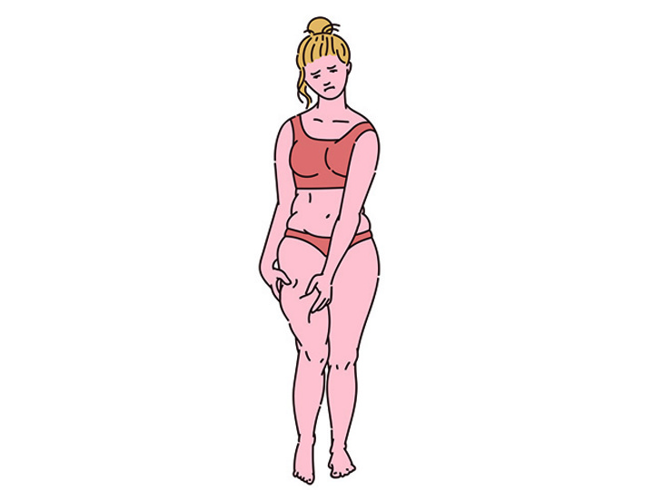 太ももが太い女性