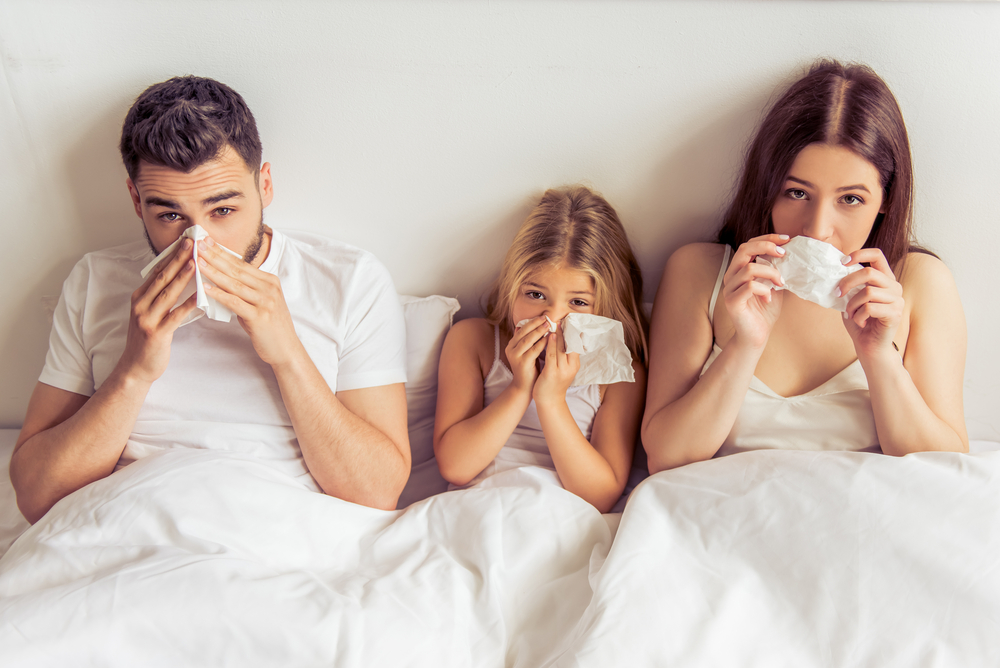 Family with a cold