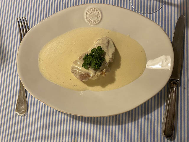 チキンのクリームソース