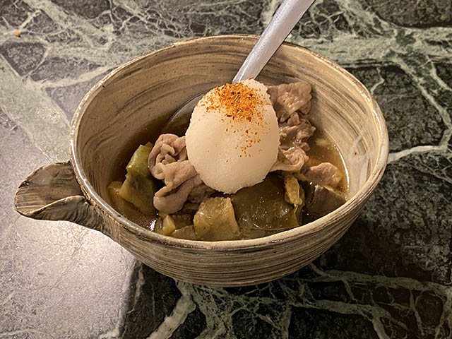 賀茂茄子と豚肉
