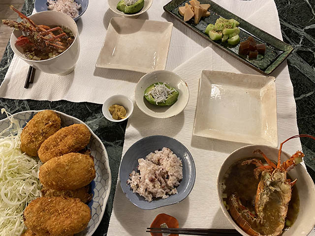 伊勢海老の味噌汁