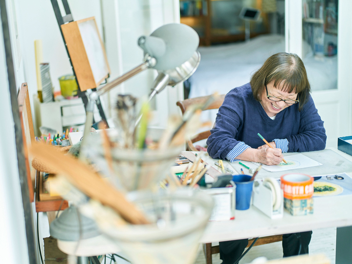 ご自宅 訪問 こんなアトリエでイラストを描いています こぐれひでこさんの住まい 前編 Mylohas