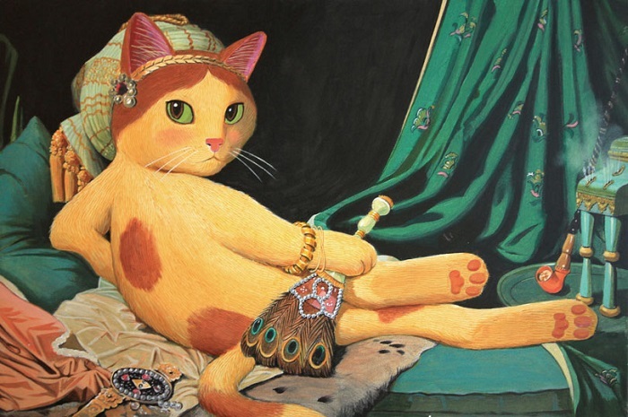 ニャンティーク アート作品〜猫の戯れ〜 ニャンティーク アート作品〜猫の戯れ〜