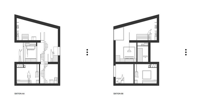 鳥の巣のように、崖の壁面に建つ家  ROOMIE（ルーミー）