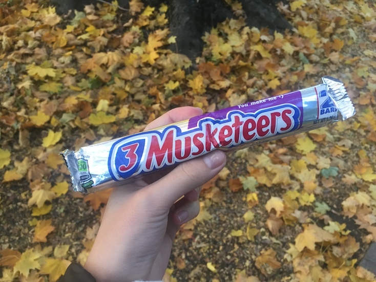あまいチョコレートバー『3 Musketeers』