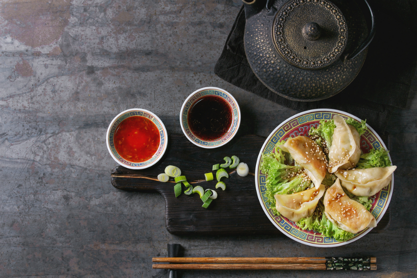 餃子とワイン?!