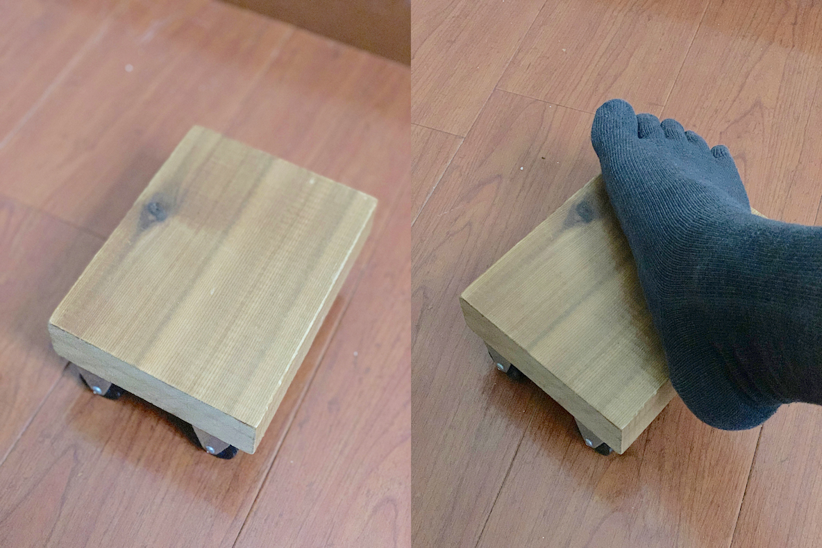 デスク用フットレストをDIY