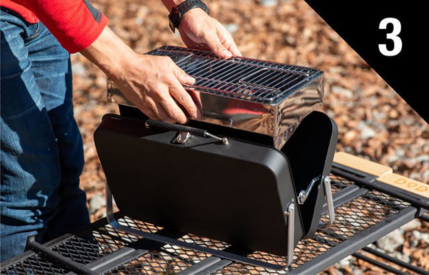 「GUSTA」のスーツケース型BBQスタンド「Suitcase BBQ(スーツケース バーベキュー)」