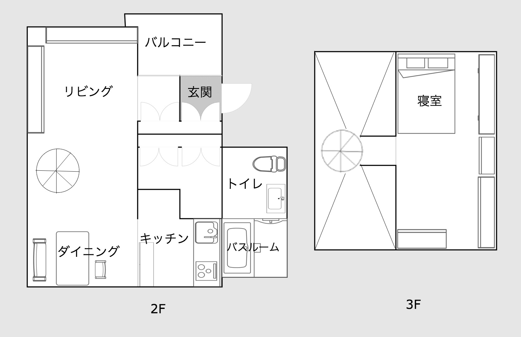 神奈川県川崎市の賃貸に住む夫婦の部屋