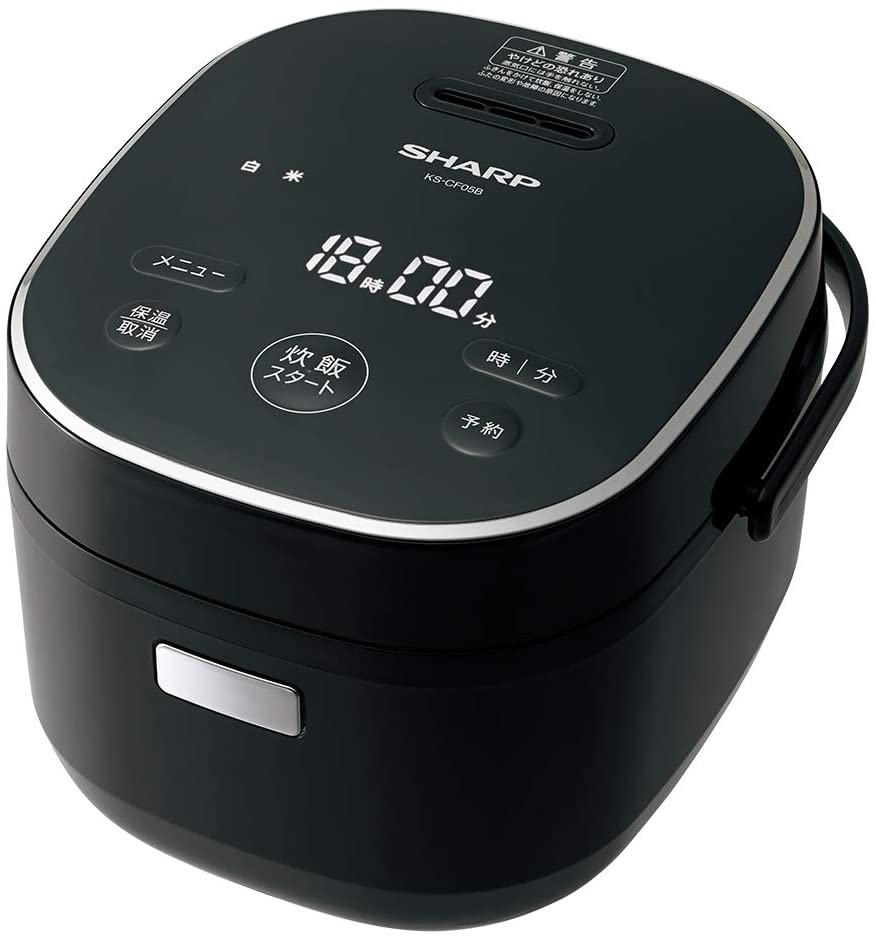 シャープ パン調理機能付き ジャー炊飯器 3合 ブラック KS-CF05B-B