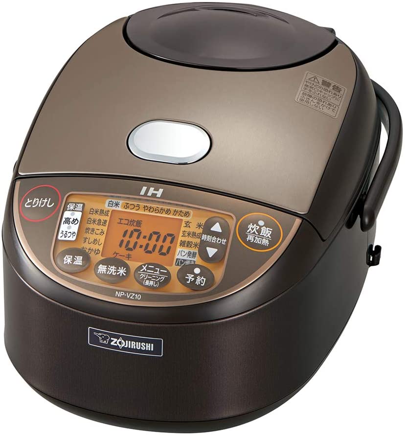 象印 IH炊飯器 ブラウン 極め炊き 黒まる厚釜 NP-VZ10-TA