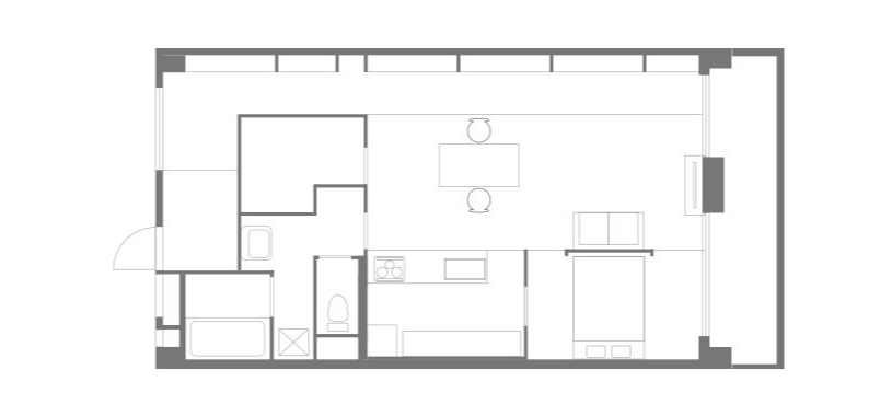 築42年中古マンションリノベーションの間取り図