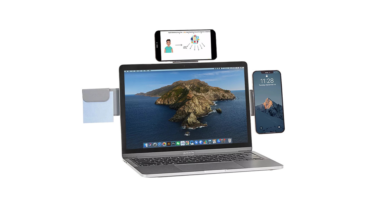Moftの新作は ノートパソコン用スマホホルダー 画面のちょい足しで仕事の効率がアップしそうだ Roomie ルーミー
