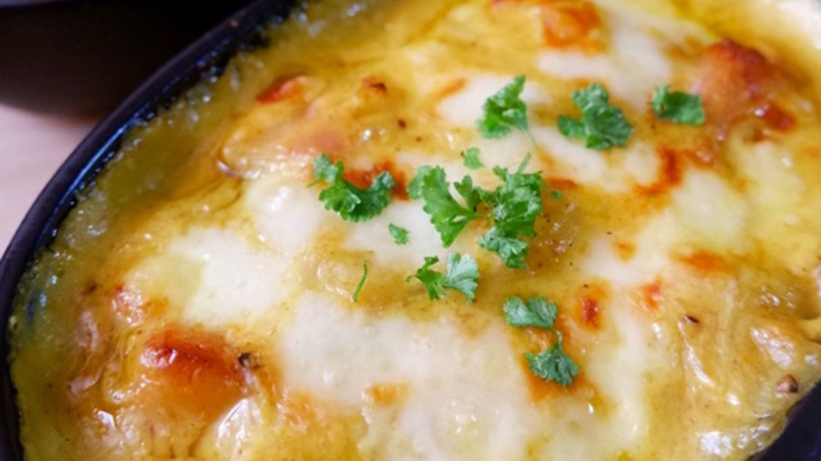 ポテトベーコンのカレークリーム焼き