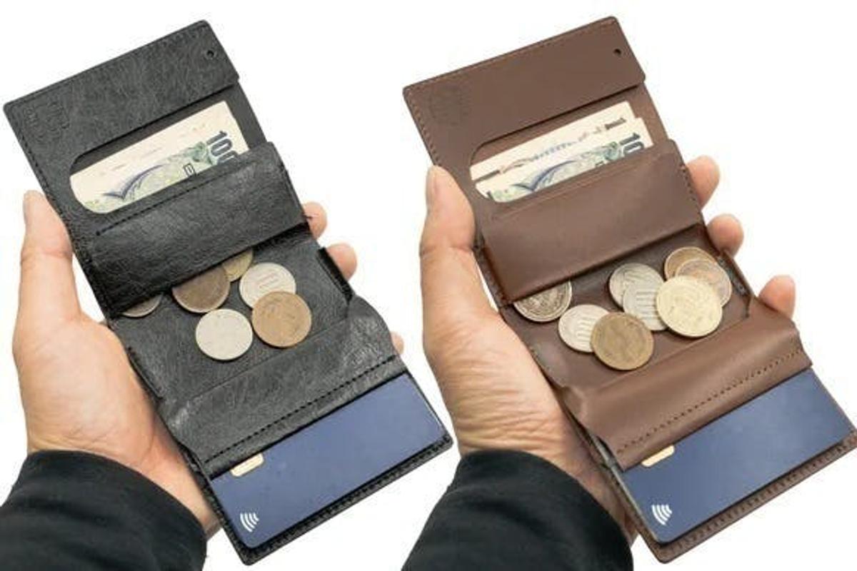 ままま　【美品】gemeil ミニマルウォレット　モカ　箱・タグ付き ままま様専用 【美品】gemeil ミニマルウォレット モカ 箱・タグ付き