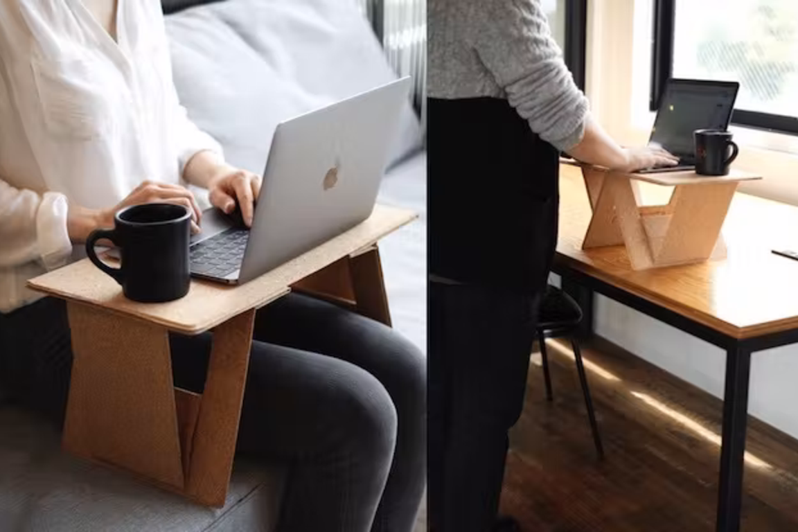 ソファでのPC作業に最適。アウトドアのミニテーブルとしても使える