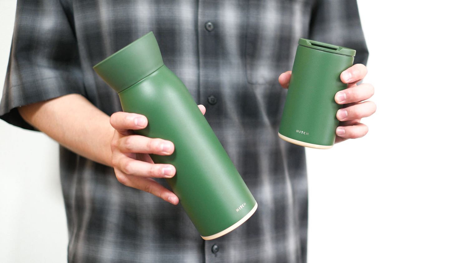 温かい/冷たい 飲み物を1本で！【水筒＋マグカップ】Hitch 温かい/冷たい 飲み物を1本で！【水筒＋マグカップ】Hitch
