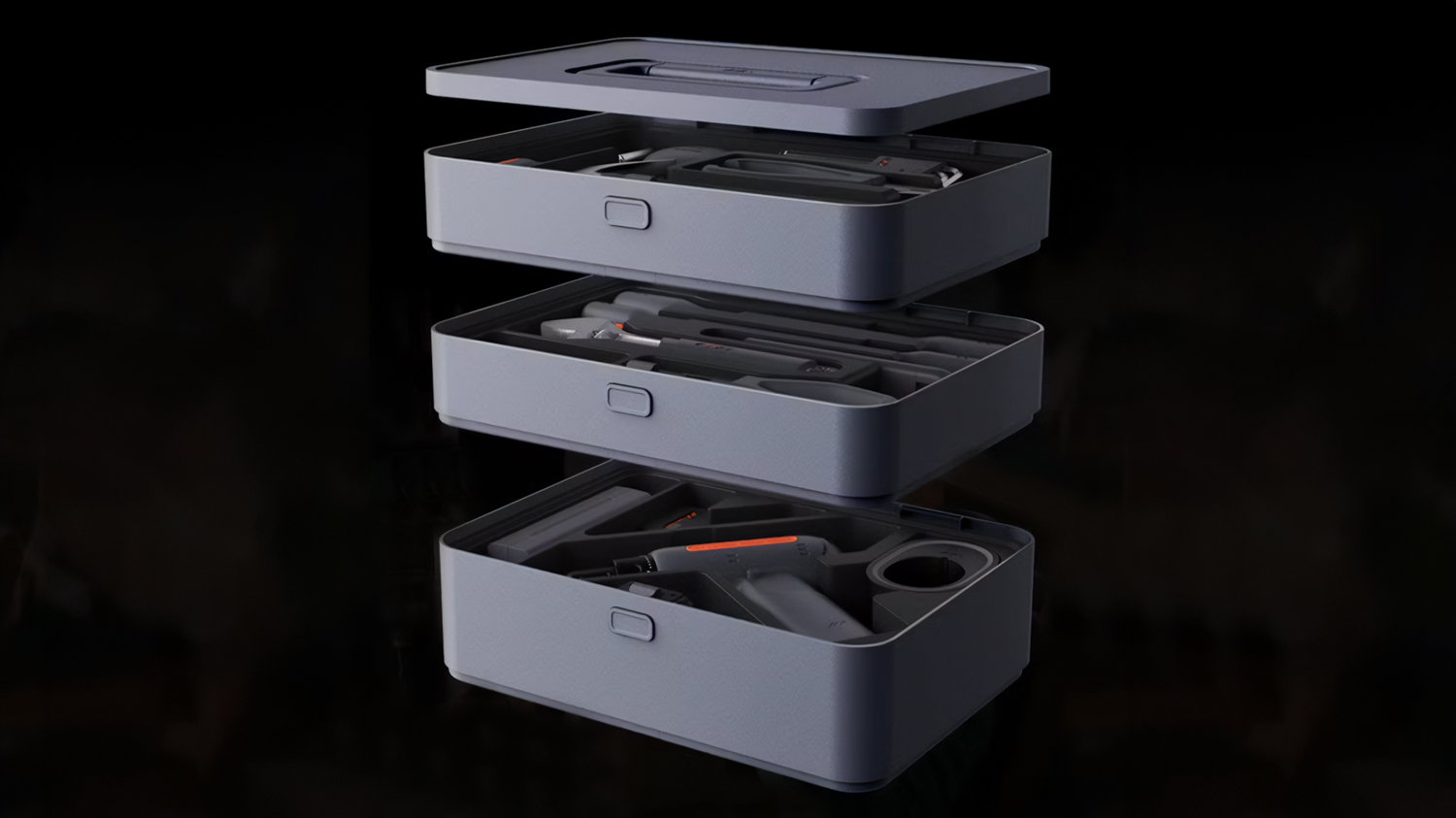 収納もスッキリ。必要工具がまとめて揃うスタイリッシュな工具セット