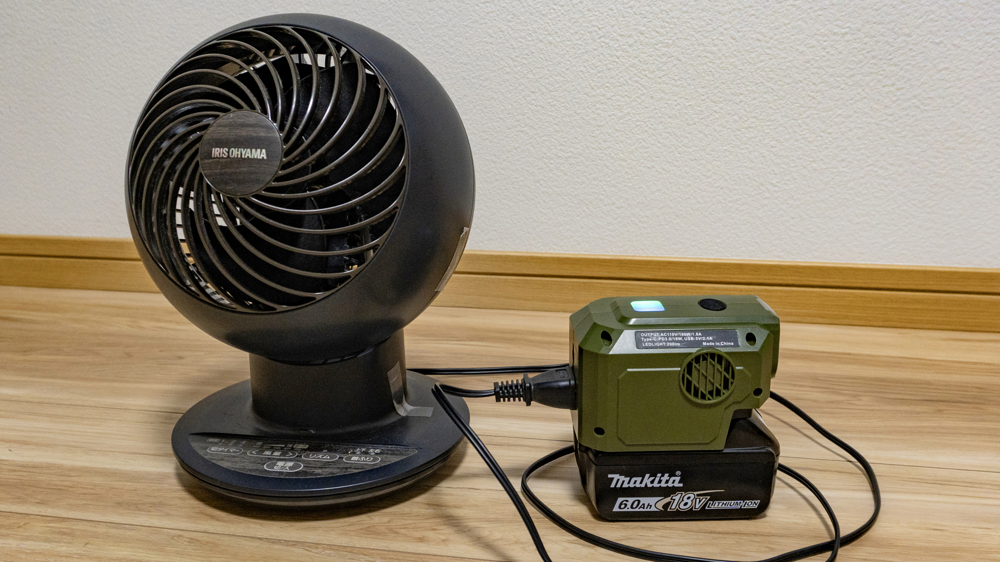 WE factory 純正弦波インバーター 18Vミルウォーキー電池用 災害緊急