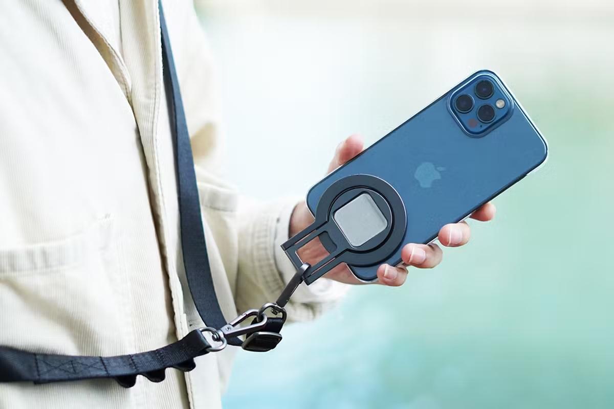 ヨルシカ　キャンパスフレーム　左右盲 スマホショルダー付 NORM ノーム シュリンクレザー スマホ ショルダー バッグ – TOPKAPI