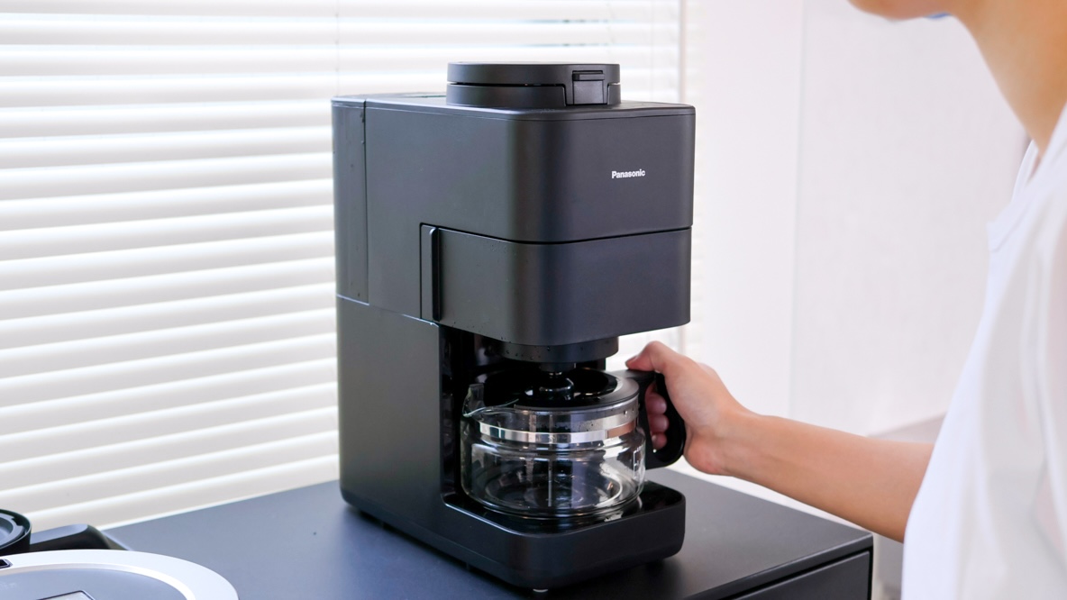 【2025年品・美品】Panasonic 全自動コーヒーメーカー ブラック パナソニックのコーヒーメーカー 洗浄まで全自動で2万円切る