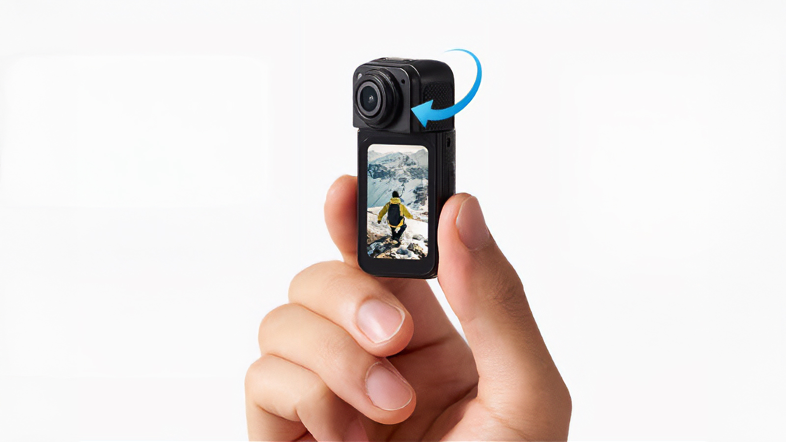 首掛けでハンズフリー撮影もOK。旅行や家族との体験に集中できる35gの