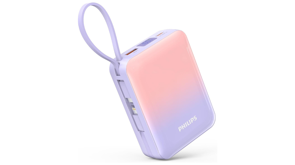 20000mAh×ケーブル内蔵。4台同時対応のPhilipsモバイルバッテリーが