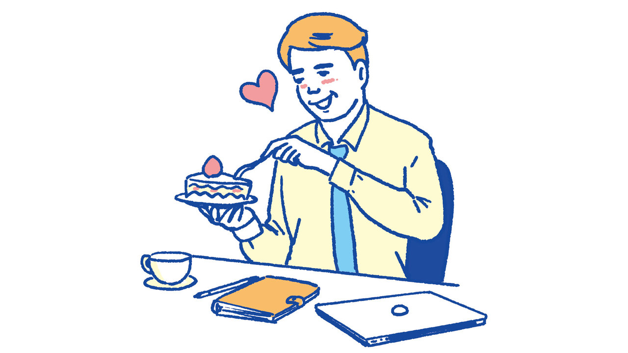 6. おみやげにケーキもらって食べちゃった