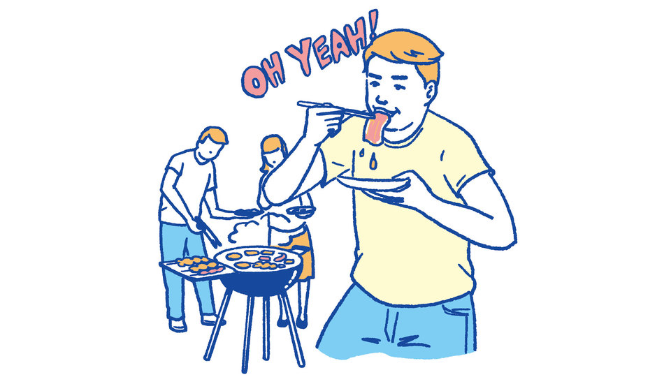 7. バーベキューで霜降りカルビをいっぱい食べちゃった