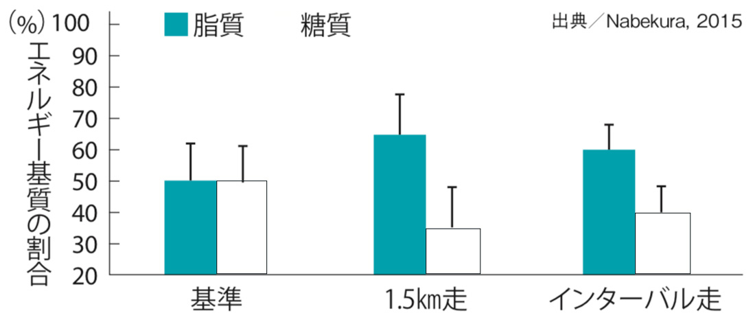 短時間の刺激でランニングの脂質代謝が高まる